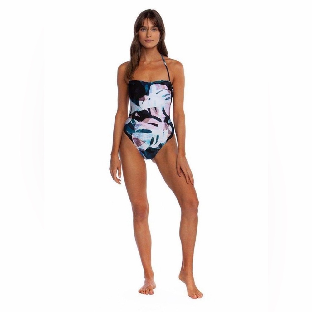 BCBGMaxAzaria Seaside Leaves Swimsuit Size 6